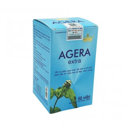 Viên xoang Agera Extra Kingphar - Giảm Nghẹt Mũi, hết xoang , dị ứng theo mùa - hộp 50 viên