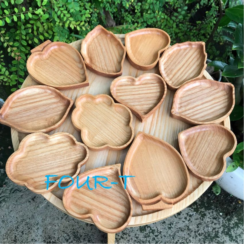 Khay Gỗ Ăn Dặm Chia 4 Ngăn