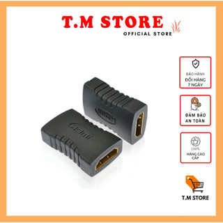 Đầu nối HDMI-HDMI nhỏ gọn, tiện dụng để nối 2 dây HDMI lại với nhau giúp tăng thêm độ dài cần thiết cho thiết bị