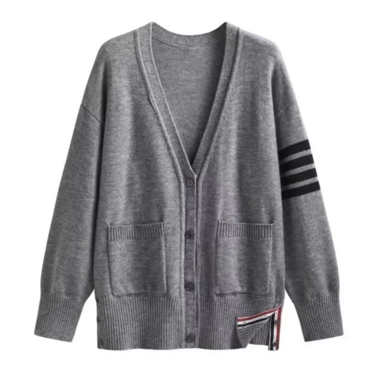 Áo Cardigan Thome Len Mỏng- Áo khoác Ngoài Nam Nữ Hoạ Tiết Bốn Sọc Mặc Là Đẹp | BigBuy360 - bigbuy360.vn