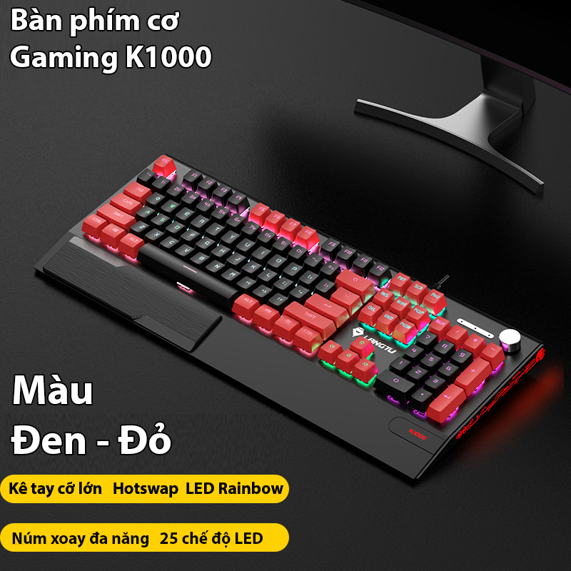 Bàn phím cơ Gaming Coputa bàn phím chơi game máy tính phiên bản cao cấp Langtu K1000