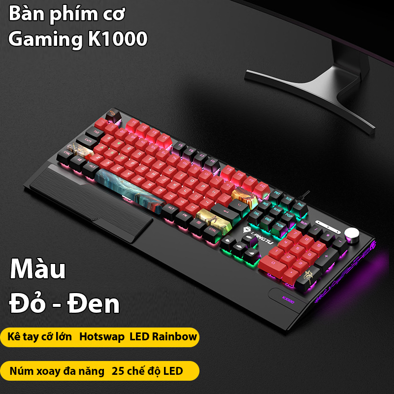 Bàn phím cơ Gaming Coputa bàn phím chơi game máy tính phiên bản cao cấp Langtu K1000