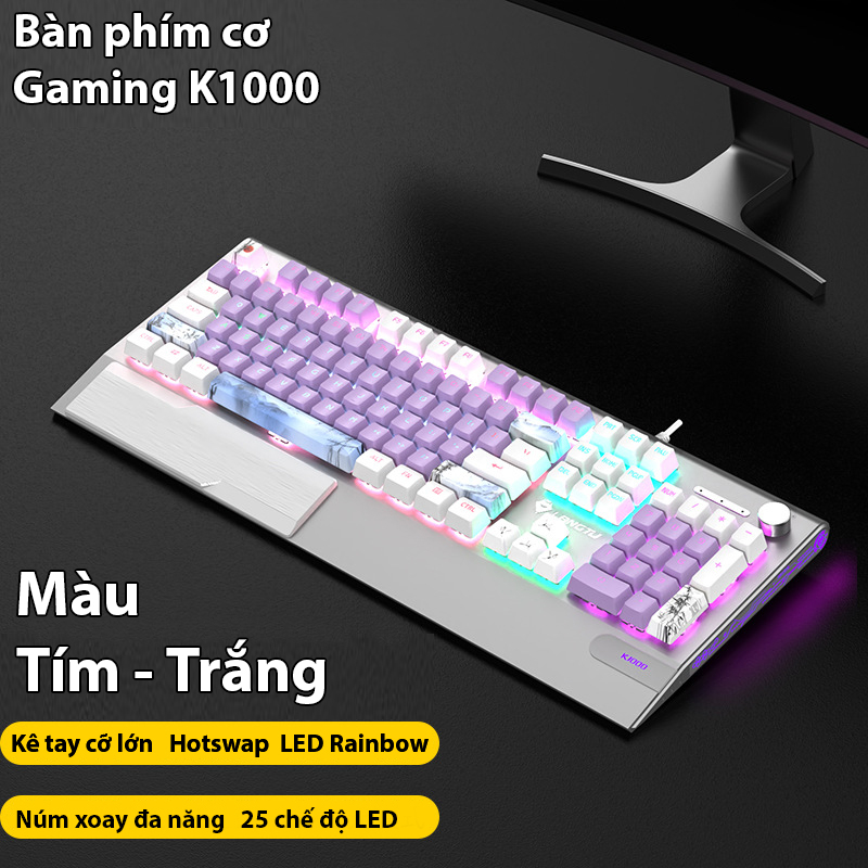 Bàn phím cơ Gaming Coputa bàn phím chơi game máy tính phiên bản cao cấp Langtu K1000