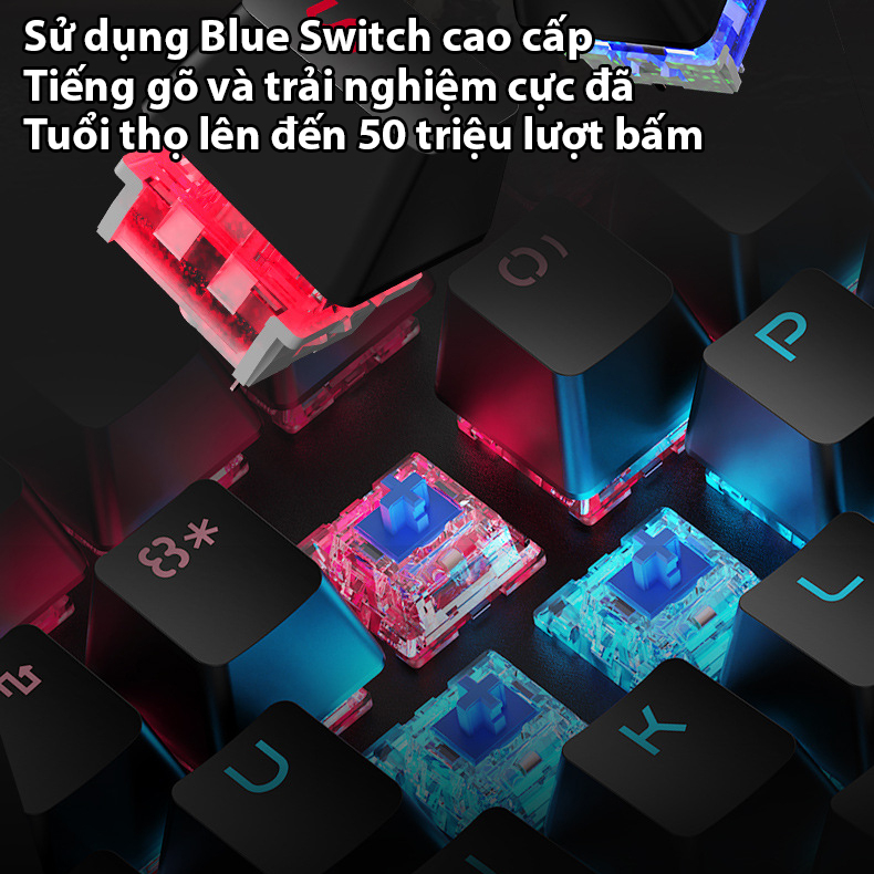 Bàn phím cơ Gaming Coputa bàn phím chơi game máy tính phiên bản cao cấp Langtu K1000