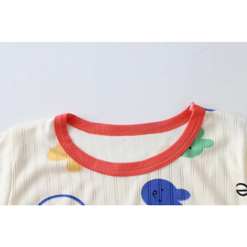 Bộ Đồ Dài Tay Xuân Thu Chất Cotton Mỏng Nhẹ Cho Bé Trai Bé Gái 𝟎𝟕𝐁𝐃𝐓
