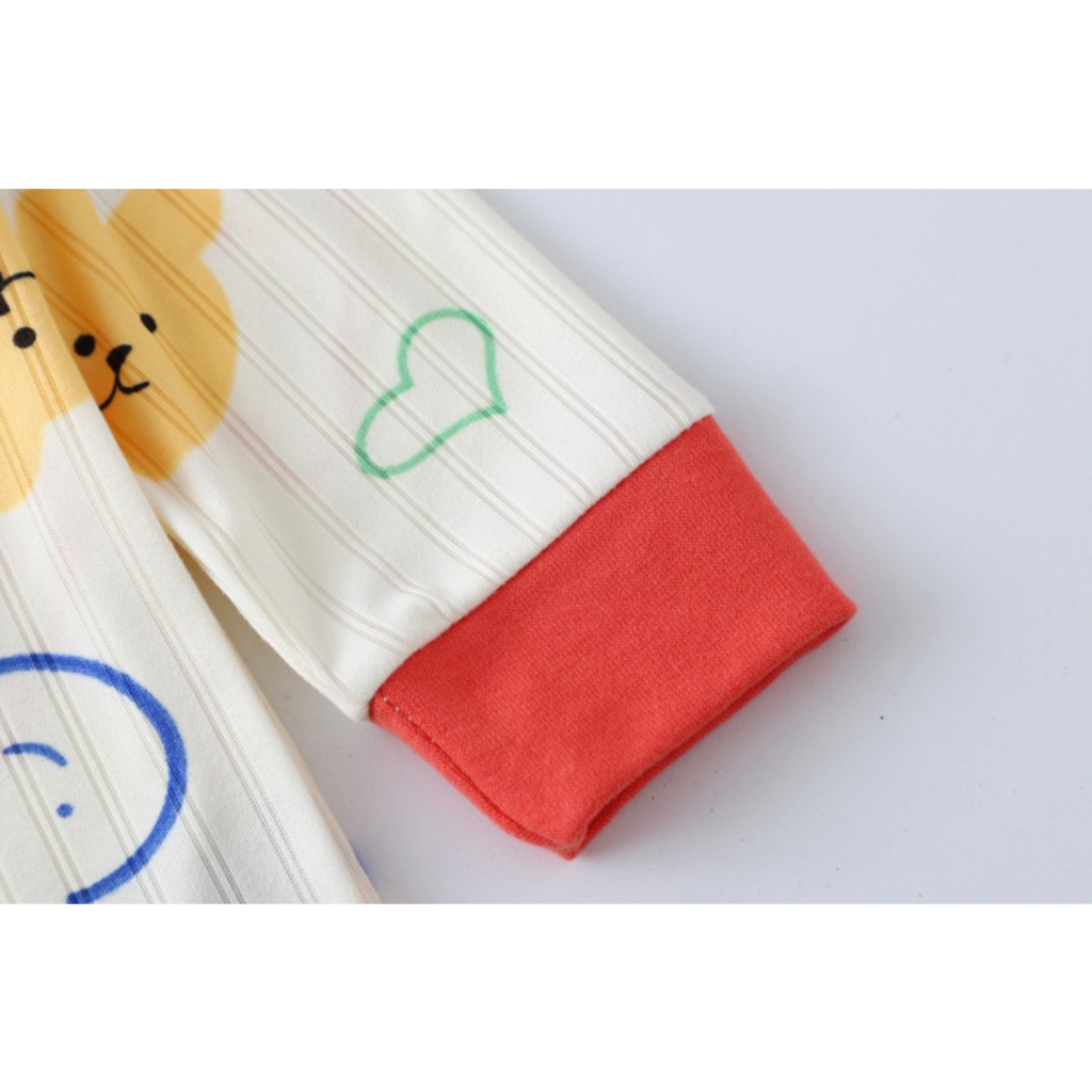 Bộ Đồ Dài Tay Xuân Thu Chất Cotton Mỏng Nhẹ Cho Bé Trai Bé Gái 𝟎𝟕𝐁𝐃𝐓