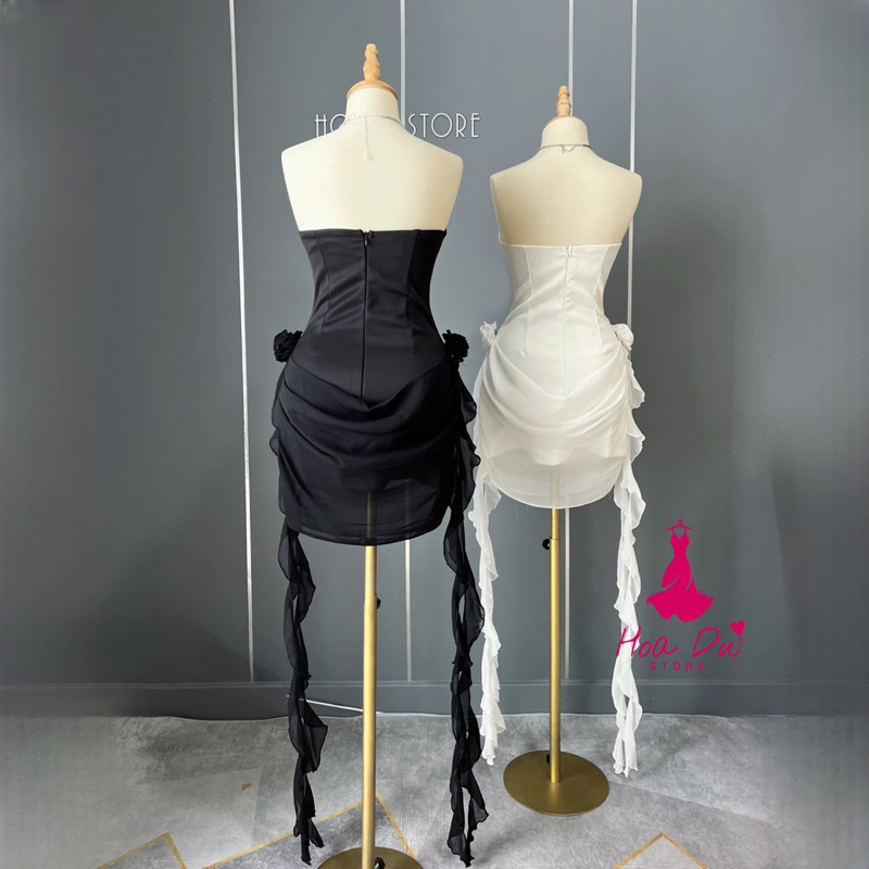 Ảnh sàn+video] Desi Dress Đầm Body Đính Hoa Rua Rua Kèm Tag Đá Sang Trọng Cho Nàng Đi Tiệc