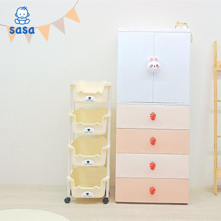 Kệ Nhiều Tầng Cho Bé Hình Gấu đa năng, làm Kê Đựng Đồ Chơi// // Tủ nhựa gấu Sasa 4 tầng có bánh xe