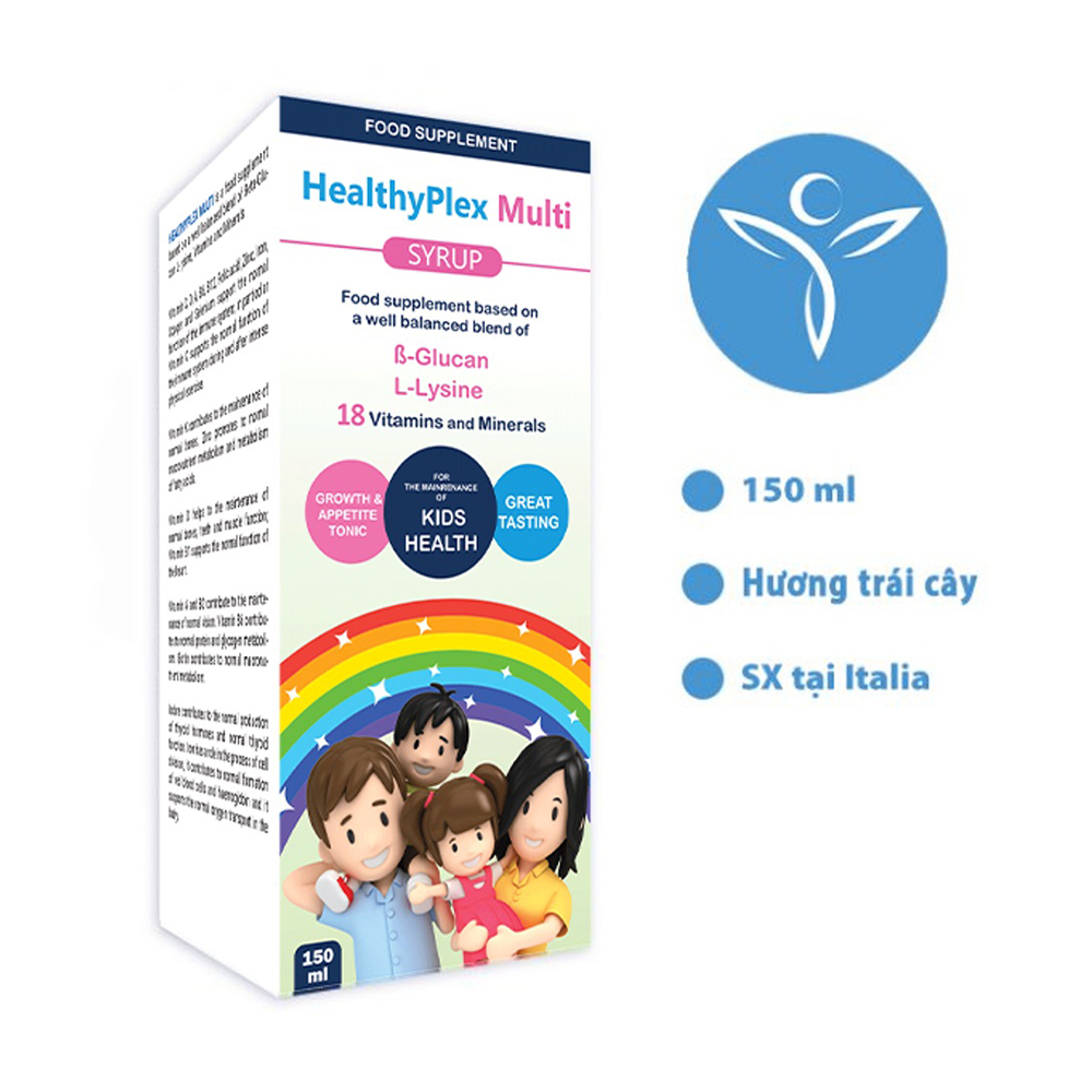 Vitamin Tổng Hợp Cho Bé HealthyPlex Multi Syrup -  Hỗ Trợ Tăng Cường Sức Đề Kháng (Hộp 150ml)
