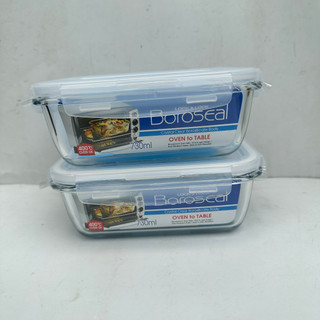 Thố thủy tinh chữ nhật 730ml lock&lock cam kết chính hãng xanh lam