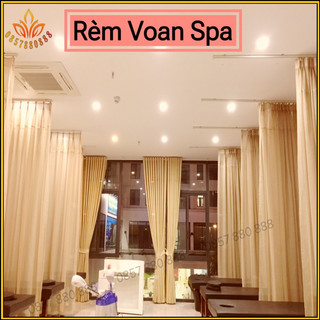 Rèm spa Loại 1, voan spa, rèm voan dày,Rèm cửa spa mềm mại
