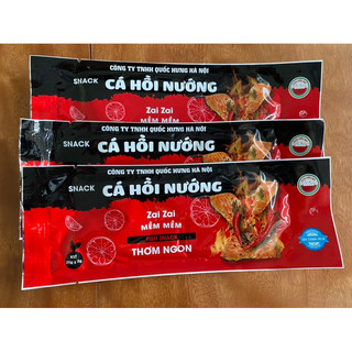 Combo 10 gói snack cá hồi nướng - dưa hấu đỏ