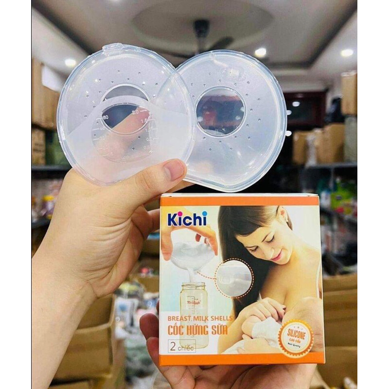 Phễu hứng sữa tròn silicon cho mẹ hộp 2c