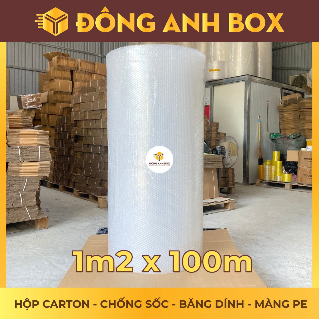 Xốp Chống Sốc 1,2mx100m - Xốp Nổ Chống Sốc Bọc Hàng Giá Rẻ Êm, Nhẹ, Mềm Mại