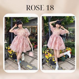  Đầm Hoa Tay Bồng Dáng Xòe Baby Doll Siêu Đáng Yêu Dành Cho Nữ TH80 