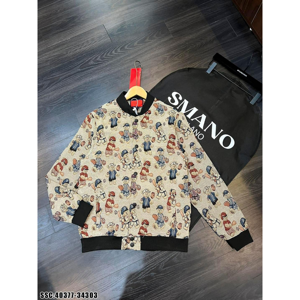 Áo Bomber nam AN24 chất gấm lụa tàu hai lớp dáng thể thao năng động