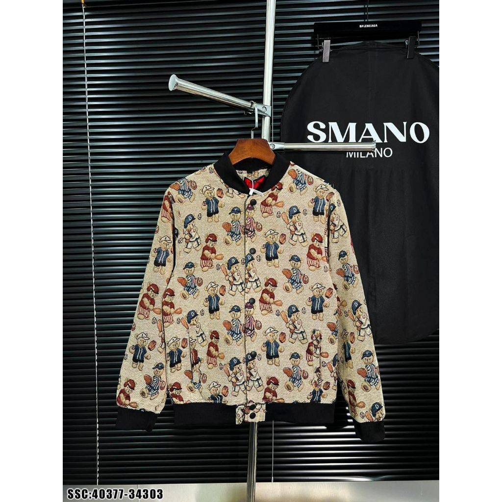 Áo Bomber nam AN24 chất gấm lụa tàu hai lớp dáng thể thao năng động