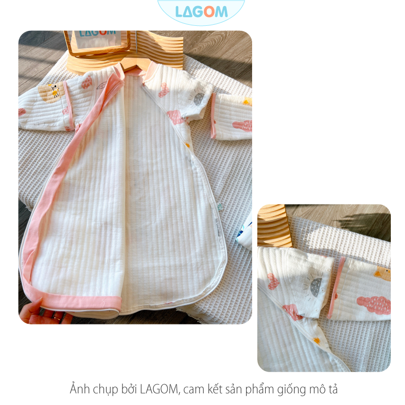 Túi Ngủ Mùa Đông Cho Bé Cotton Trần Bông | Túi Ngủ Trẻ Em Mùa Đông Cao Cấp
