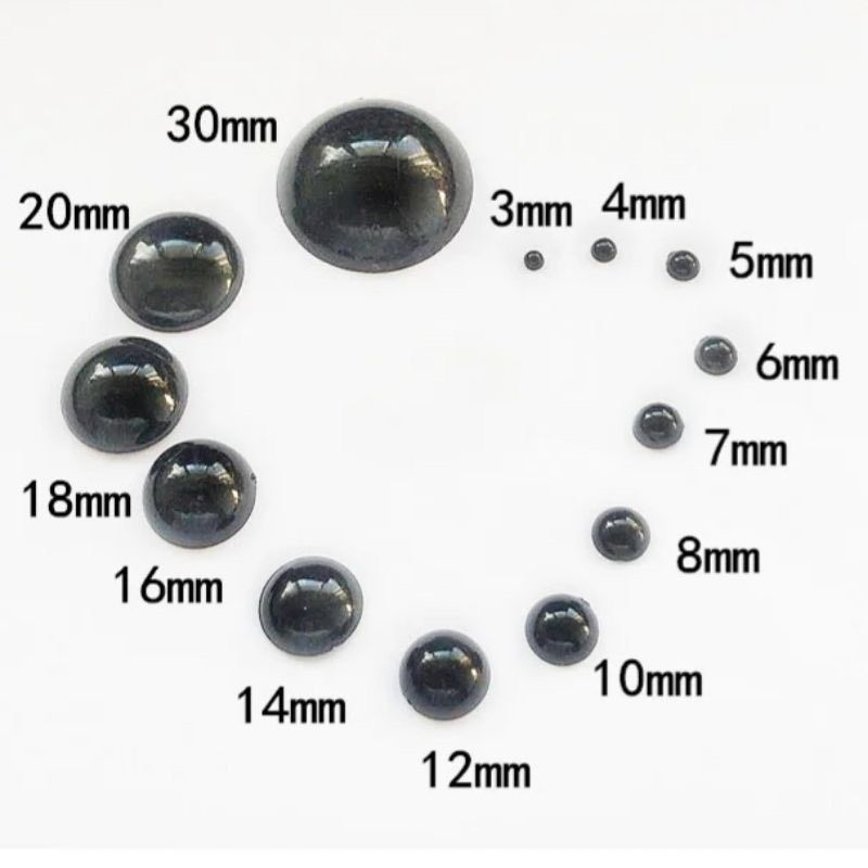 Mắt thú dán các size