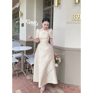 Đầm Xoè Dài Tay Phồng