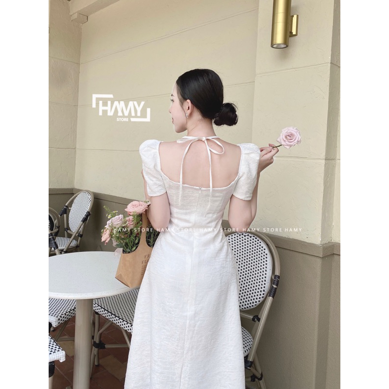 Đầm Gấm Dài Yếm