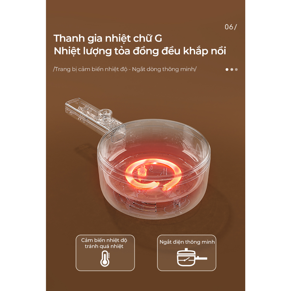 Nồi Điện Đa Năng Bear 1.6L DRG-P16M2 / 3L DRG-F30H1 | Hàng Chính Hãng | Bảo Hành 18T |  | Mimax Store