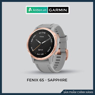 Đồng hồ thông minh Garmin Fenix 6S Sapphire, 42mm, Carbon Gray DLC with Black Band