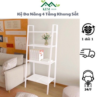 Kệ sắt 4 tầng, kệ để sách,để cây cảnh cao cấp tm0