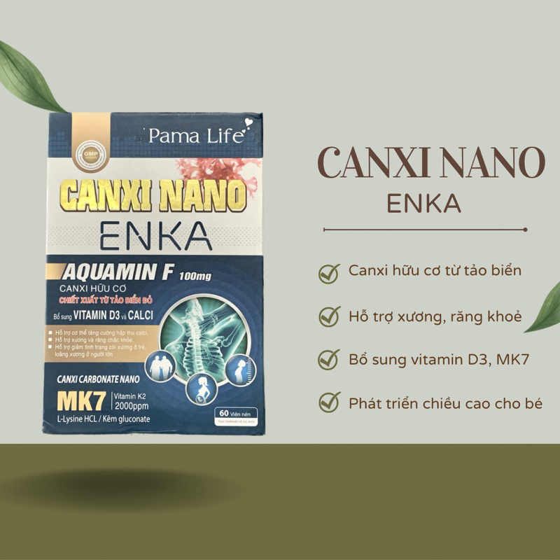 Viên uống CANXI NANO HỮU CƠ ENKA giảm đau nhức xương khớp