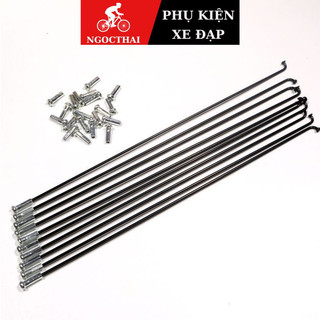 Sét 16 chiếc nan hoa ( căm ) inox xe đạp đường trường xe đạp đua dài 27cm