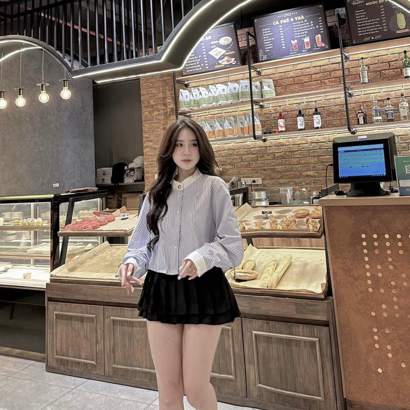 Áo sơ mi kẻ cổ tàu