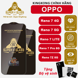 Cường lực kingkong đen cho oppo reno7 4g / reno7 z / reno 7z 5g kính full màn, chống bám vân tay