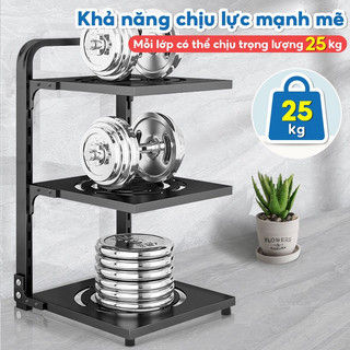 Kệ để xoong nồi 3 tầng  quá tiện ích