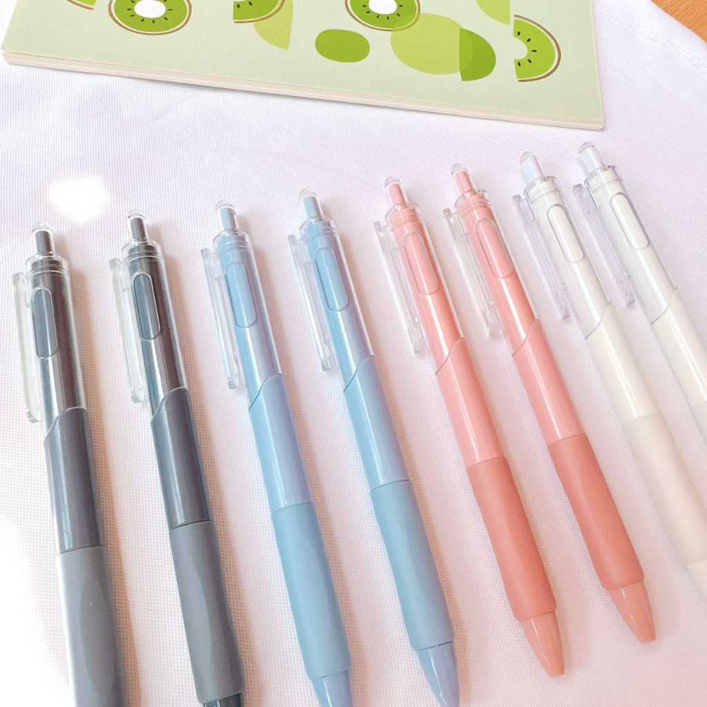 Bút gel mực nước Cao Cấp Pastel ngòi 0,5mm bút gel đen mực trơn mượt viết cực thích