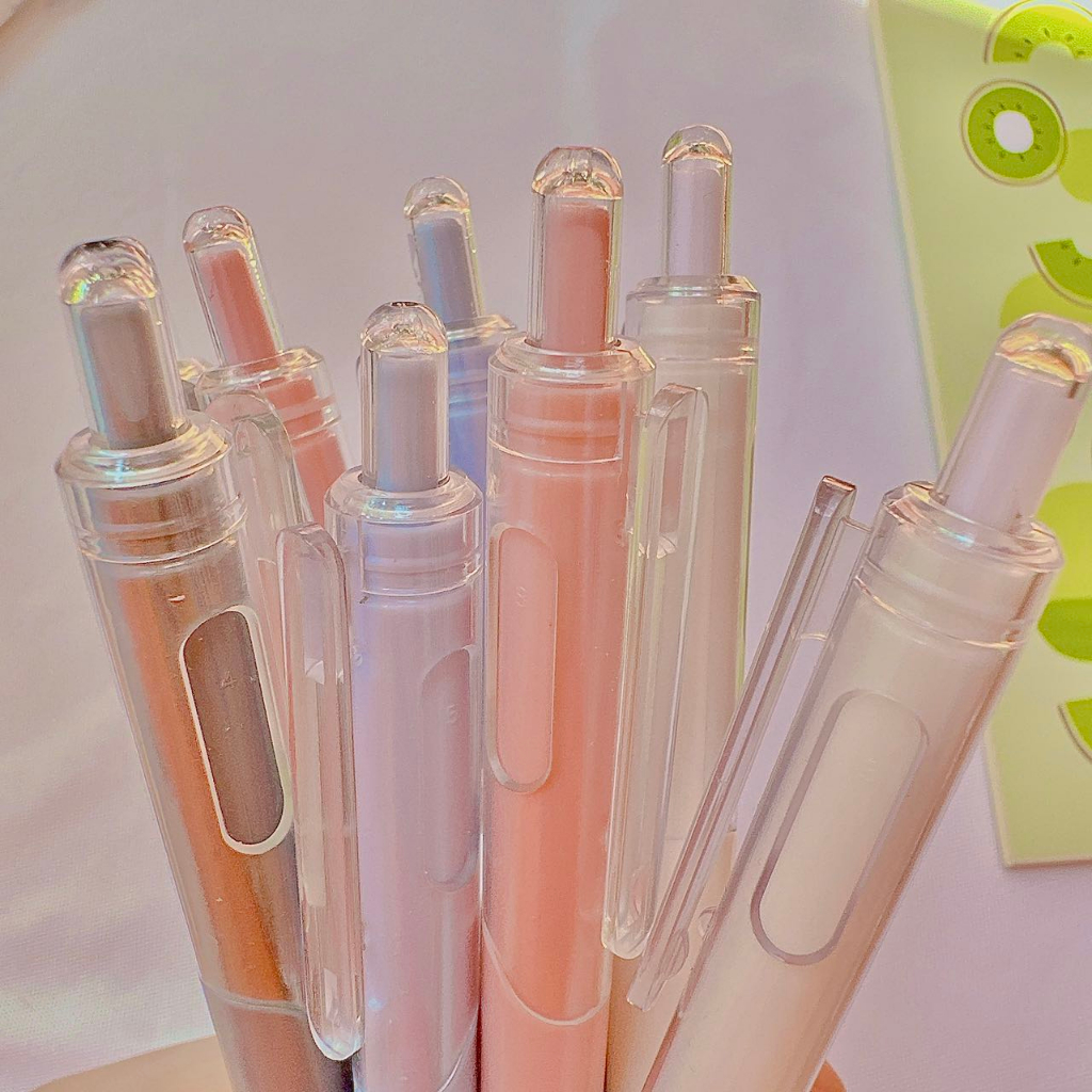 Bút gel mực nước Cao Cấp Pastel ngòi 0,5mm bút gel đen mực trơn mượt viết cực thích