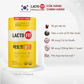 Hộp 50 Gói Men Vi Sinh LACTO-FIT GOLD Bổ Sung Lợi Khuẩn Cải Thiện Đường