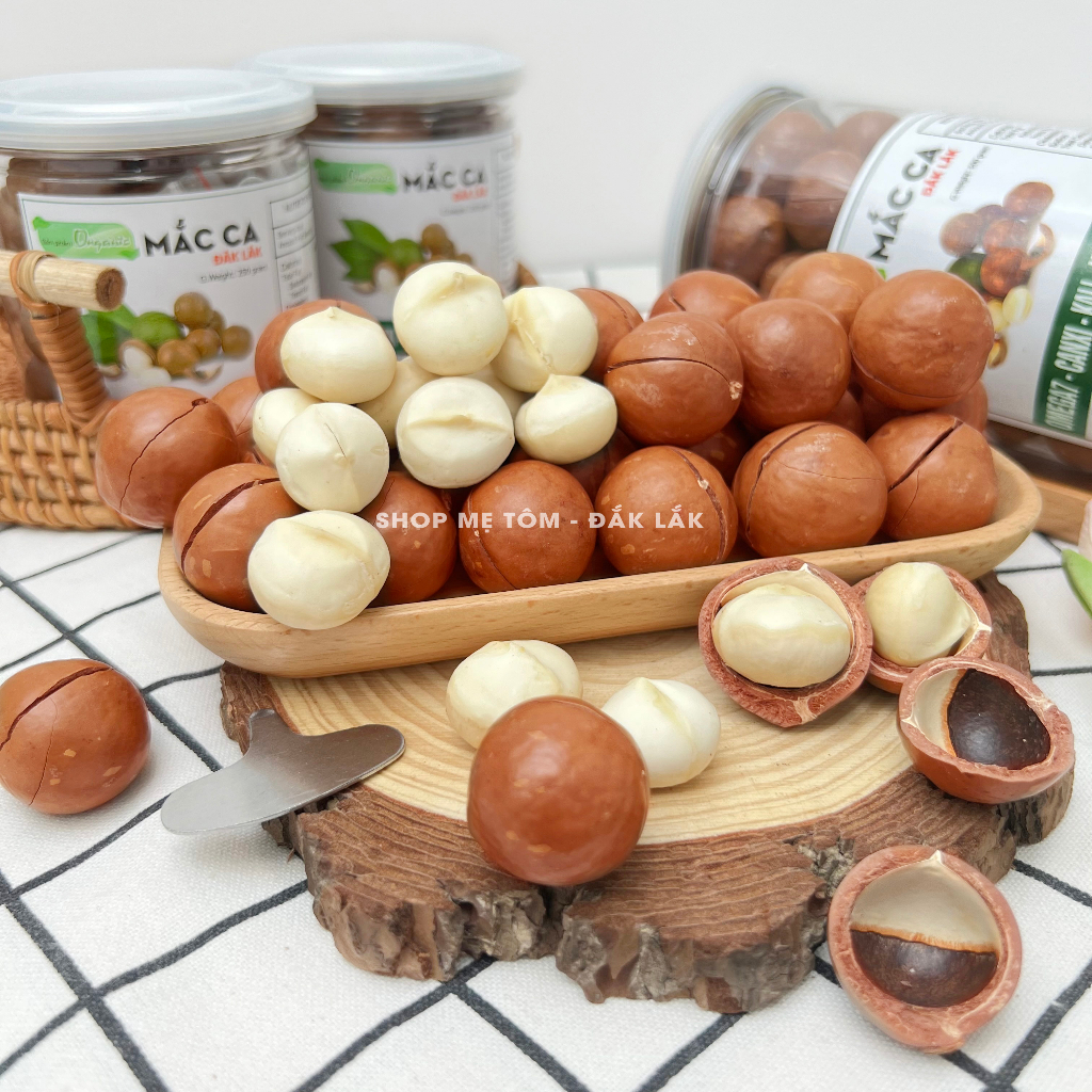 500gram Hạt macca ĐăkLăk sấy ăn liền sấy giòn - hạt mắc ca đăk lăk