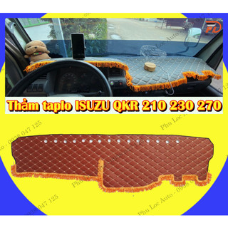 Thảm Nhung Lót Taplo Xe Tải ISUZU QKR 210 230 270 đầu tròn đời 2015 2016 2017 2018 2019 2020 2021 2022