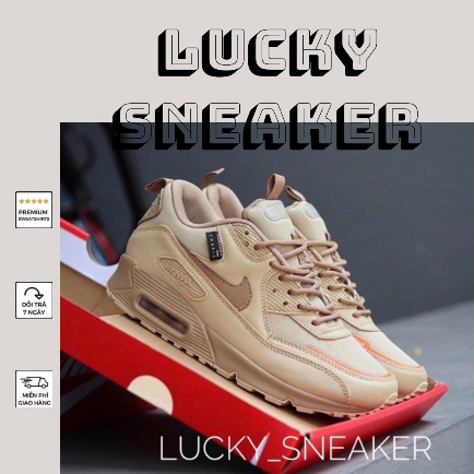 GIÀY AIR MAX90 SURPLUS DESERT BROWN NÂU LAI AU [ FULL BOX + FREE SHIP ]