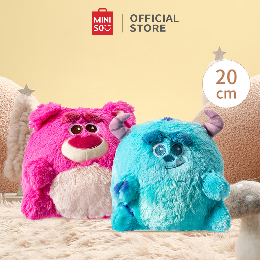 MINISO Pixar Lotso Gấu Đồ chơi sang trọng Gấu dâu Đồ chơi búp bê bóng