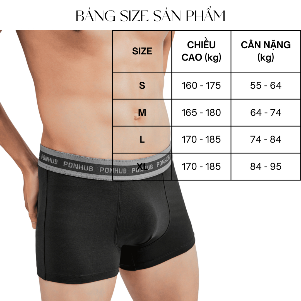 Quần boxer nam cao cấp HUDOMAN form ôm thể thao vải cotton compact co giãn, thoáng mát không bị bai, xù lông PONB-00100
