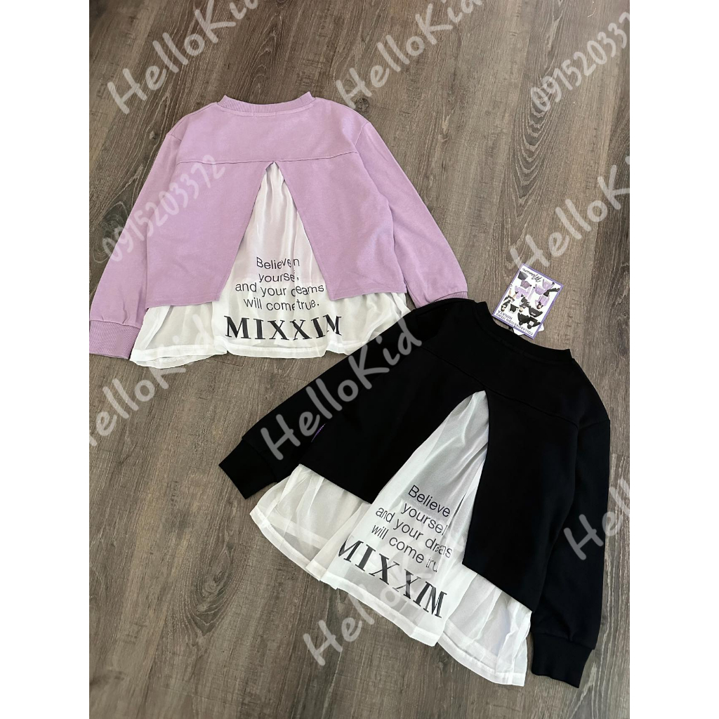 Bộ áo nỉ kèm quần legging co giãn cho bé