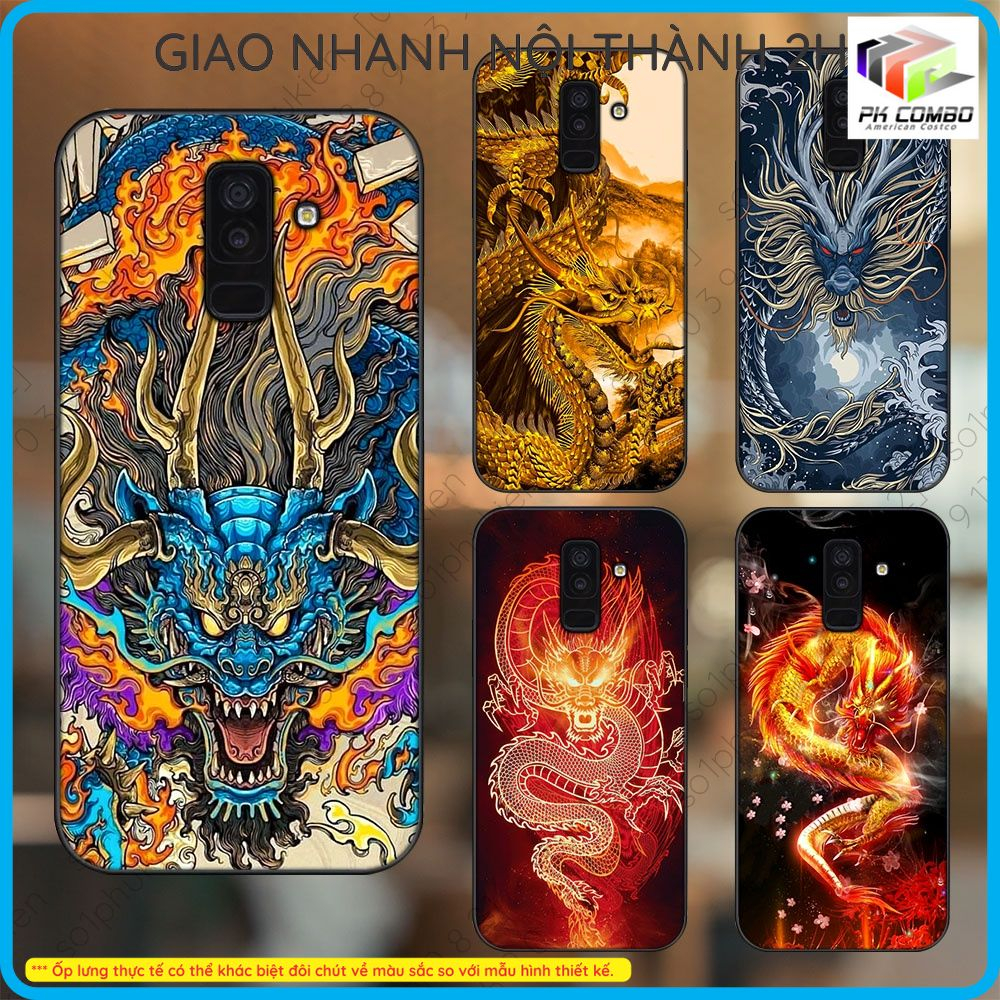 Ốp Samsung A6 2018/ A6 Plus/ J8 2018/ A8 2018/ J6 Plus 2018/ A8 Plus mặt lưng ép kính cường lực dẻo 