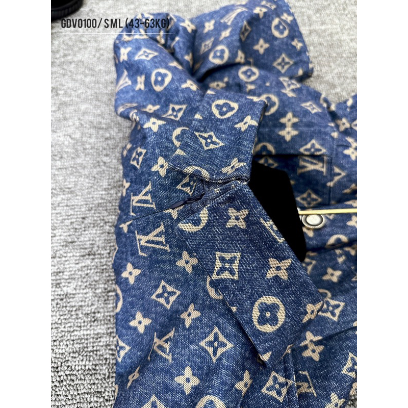 Gdv0100 Đầm umi LVI tay bồng 2 túi bên xẻ trước dài 100cm