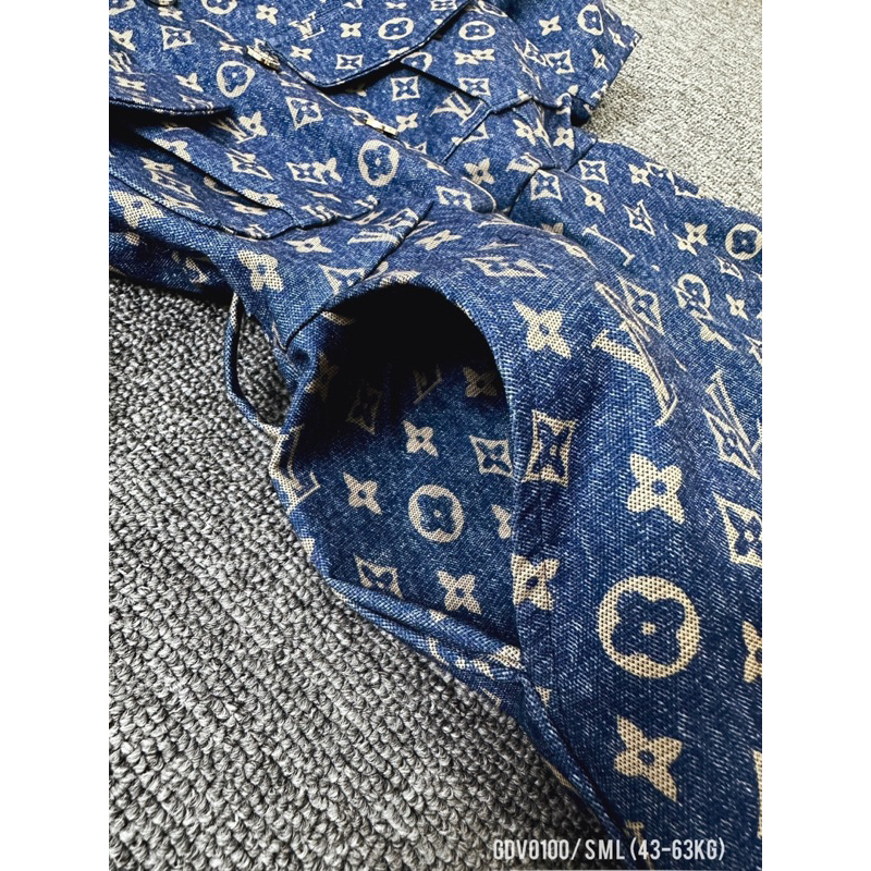 Gdv0100 Đầm umi LVI tay bồng 2 túi bên xẻ trước dài 100cm