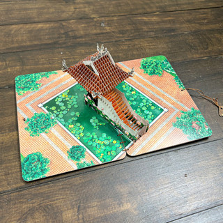 Thiệp Gỗ 3D Pop Up Chùa Một Cột Hà Nội 20cm Quà Lưu Niệm - TAYTA