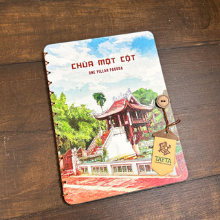 Thiệp Gỗ 3D Pop Up Chùa Một Cột Hà Nội 20cm Quà Lưu Niệm - TAYTA