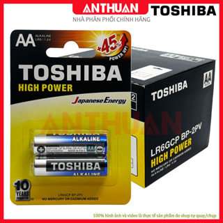 Pin Tiểu AA Toshiba LR6 Alkaline Vỉ 2Viên pin 2A Chính Hãng Dung LượngCao dùng cho các đồ chơi micro