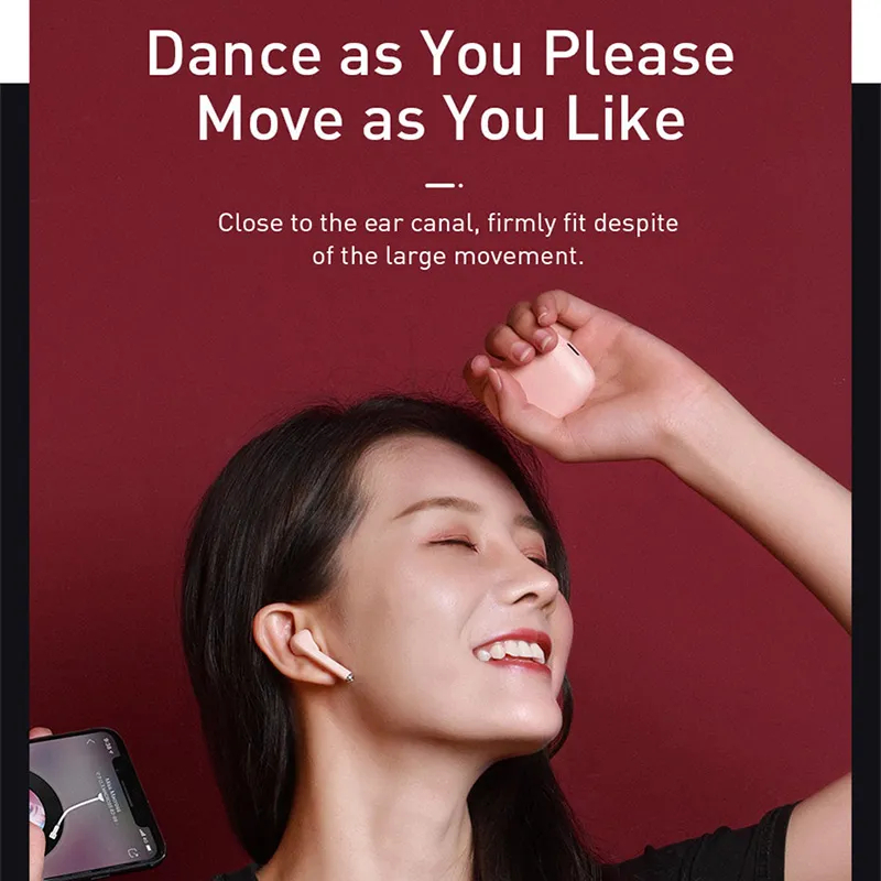 Tai Nghe Bluetooth Baseus Encok True Wireless Earphones W04/ W04 Pro TWS Gen 2 Wireless Charger, New Model 2022