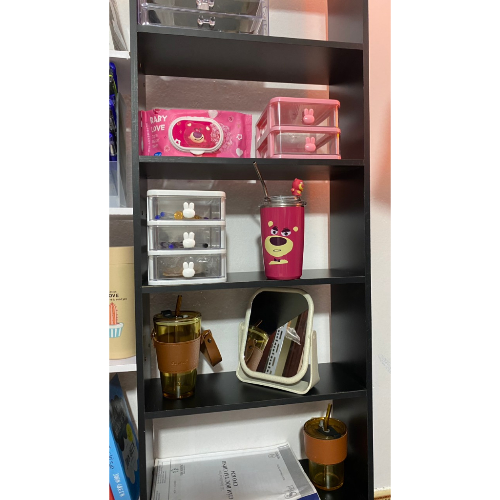 Kệ Sách Để Sàn Decor Phối Màu 6 Tầng Gỗ MDF Phong Cách Bắc Âu - Thương Hiệu GOSASHI